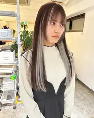 ✨人気No.2✨オシャレインナーカラー⭐️ポイントブリーチ+全体カラー+トリートメント