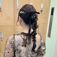 【お呼ばれヘアセット】編みおろし✨