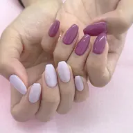 ジェルワンカラー2色までOK☆長さ出しオフ、スカオフあり (フラッシュ、マグネットネイルは9000円)