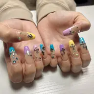 【チップ長さだし】10本アート・パーツ放題120分（事前に写真を!）オフ無し