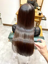 《モデル》《4時間半》髪質改善縮毛矯正(ストレート)￥24800→￥12900 ロング料金別途¥1000​〜​