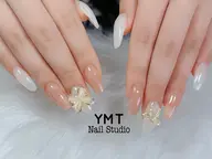 [ジェル] 大きめパーツ2個🎁orストーン10粒ワンカラー📣ケア込み