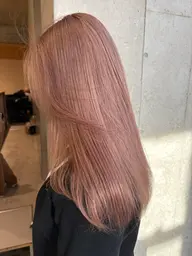 【ダブルカラー】ブリーチ＋ワンカラー＋顔まわりカット/ケアブリーチ