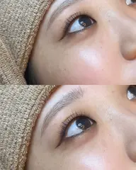 美眉スタイリング+似合わせまつ毛パーマorパリジェンヌラッシュリフト(上のみ)