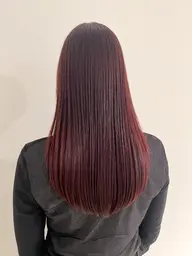 ブリーチなしダブルカラー+似合わせカット+内部修復トリートメント