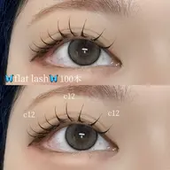【マツエク】🦋フラットラッシュ100本（オフ込み）🦋➕美容コーティング付き💓束感仕上げ💓