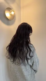 【ロング限定】 🫧カット + ワンカラー + クイック髪質改善TR🫧