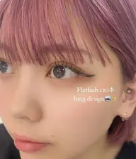 韓国風束感まつげ🤍フラットラッシュ100本【オフ込み/アイシャンプー/カラー変更◎】LED変更◎