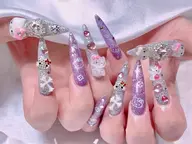 【ロングスカルプチップ※1枚MAX】150分デザイン放題コース¥19980→¥16980