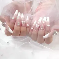 ✨チップ長さ出し✨【おすすめ】ワンカラー/マグネット/ラメ＋10本フレンチ