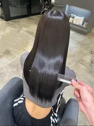 【髪質改善】最高級TR付き髪質改善ストレート　¥33000-