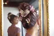 【花飾り付🪷】ヘアセット　12時​〜​