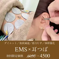 【体スッキリ】EMSで筋力UP➕耳ツボ鍼で食欲軽減✨(カウンセリング込)