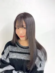 マツパ＋カット✂️＋カラー👩🏻‍🦰＋ケアトリートメント🍋‍🟩🫧撮影モデル💖※＋長さ料金¥550​〜​¥2200