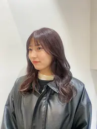 前髪カット＋コテ巻き仕上げ