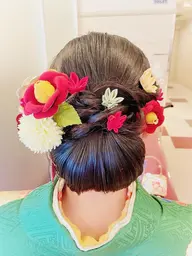 成人式前撮りヘアセット 9時台プラス1000円 8時台プラス1500円