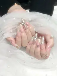 【オフあり】💜ジェルネイル120分やり放題💜韓国ネイル/ワンホンネイル/ガーリー/ゆめかわ/キラキラ/池袋/ピンク