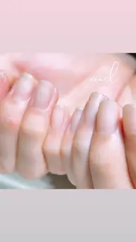 爪が薄く折れやすい・ネイルが出来ない方に💟【自爪補強・保護】クリアカラーor自爪仕上げ