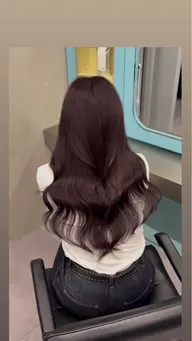 🍇秋カラーにおすめ！🍂【✨ダメージレスで高発色✨】イルミナカラー＋選べるオリジナルトリートメント🫧