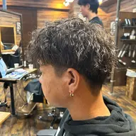 ⭐️メンズフルコース⭐️メンズカット＋選べるパーマ＋眉毛ワックス＋ケアトリートメント＋クイックヘッドスパ