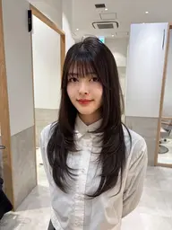 最高級🫧🦋5名様限定・4/22まで🦋レイヤーカット＋カラー＋オージュア7ステップトリートメントU24限定ミニモ学割