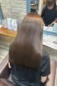 カット+ブリーチなしダブルカラー+バイカルテ髪質再生4stepトリートメント