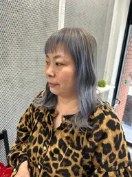 【ブリーチ有り】サイドまでインナーカラー(全体カラー込み)+美潤トリートメント🩵