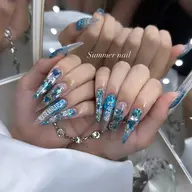 🩵前日当日限定クーポン🩵オフなし120分アートやり放題ストーン付け放題コース