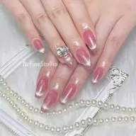 🌺🌺スカルプ長さだし10本+マクーネットフレンチ/ミラーフレンチ/ガラスフレンチ