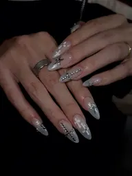 ◾︎長さだしロングチップ10本アートフリーデザイン/(他店オフ込)