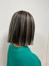 ハイライト＋カラー＋3STEPトリートメント ¥6,000