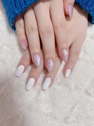 🤍ミラーorマグネットor先端ラメorラメホロ埋めつくしorオーロラ🖤