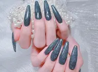 🦋チップ長さだしワンカラー/ラメグラ