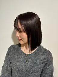 ボブ/ショートカット+頭皮クレンジング+Aujua4stトリートメント☘️✨