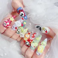 🎀チップスカルプ長さ出し＋10本キャラクター付け放題120分¥15800 →12800【マグネット変更可】