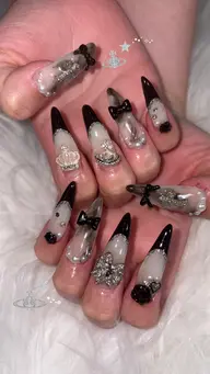 🧡成人式ネイル10本アート👘