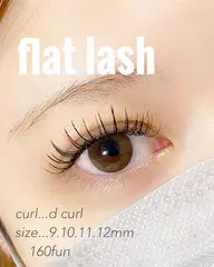✨大人気フラットラッシュ80本✨カラーは+¥1100