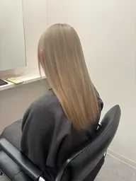 【モデル・特別価格】カット＋カラー＋酸性ストレート＋リンゴ幹細胞tr⭐️