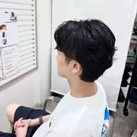 🦇メンズセンターパート➕カルマパーマ🪱（ケア剤付）➕炭酸ヘッドスパ💆🏻‍♂️🚿