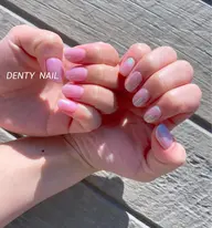 🉐【初回オフ代¥0】【ウルかわ❤️】オーロラ・ミラーネイル・ケア込み【※フット追加¥500】※ベース変更＋¥500