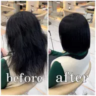 🔴ブリーチ縮毛矯正　他店で断られた方も是非ご相談ください！【髪質改善　ブリーチ縮毛矯正】×【高保湿トリートメント】