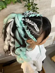 コーンロウ  エクステ