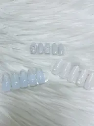 オフィスネイルオフ込み、パラジェル使用。