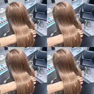 カット＋ブリーチ無しケアカラー＋ULTOWAトリートメント《レイヤー・髪質改善・ベージュ・オリーブベージュ・新宿》