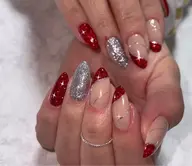 ジェルネイル　自爪で　パッツ　ツケホダイ