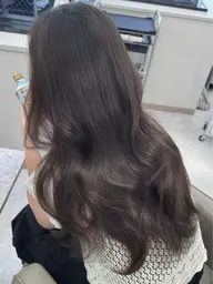 【職場OK・ブリーチなし・初カラーの方におすすめ】ブリーチなしダブルカラーでナチュラル透明感カラー◎