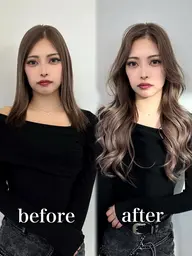 【他ではもう付けられない🩷福岡最高毛質】ダブルカラー半額+3ｍｍエクステ50枚