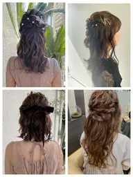 ⚪️ヘアセット　お任せハーフアップ✨