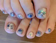 🦶フットネイル (持ち込みアート)