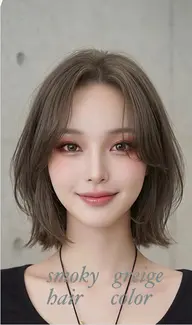 透明感カラー+ヘッドスパ